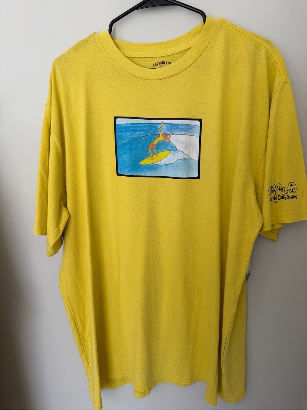 Captain Fin Yellow Surf Graphic Short Sleeve Tee